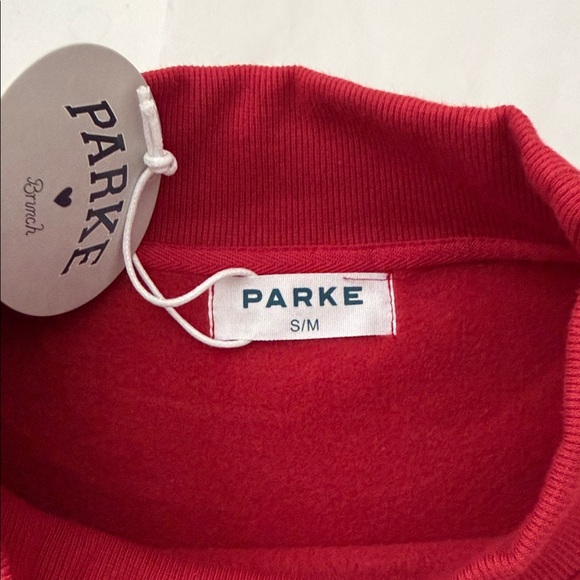 New With Tags Parke & Brunch Valentine's Fleece Mockneck Size S/M - Picture 8 of 10